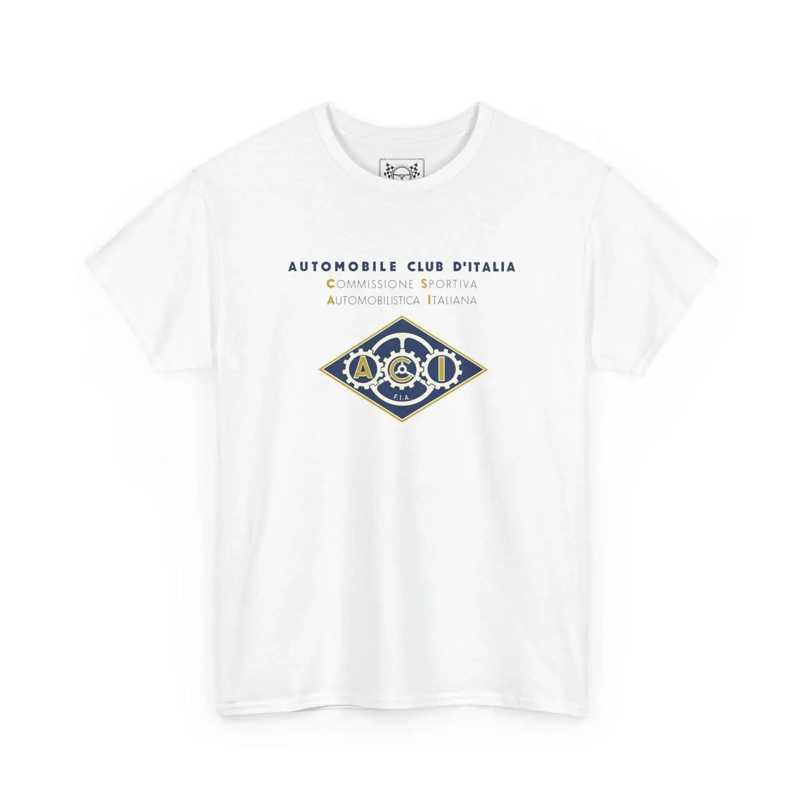 Vintage Fashion History - Italienisches Auto Club Vintage T-Shirt, Rennsportgeschichte,