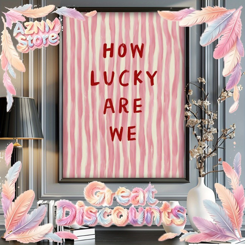 Vintage Fashion Art - 2026 How Lucky We Are Leinwandposter,