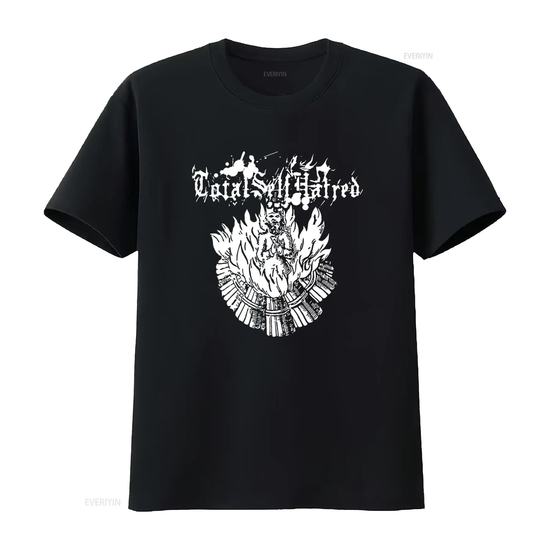 Vintage Fashion Art - TOTALSELFHATRED T-Shirt mit dunklem Kunstdesign, perfekt