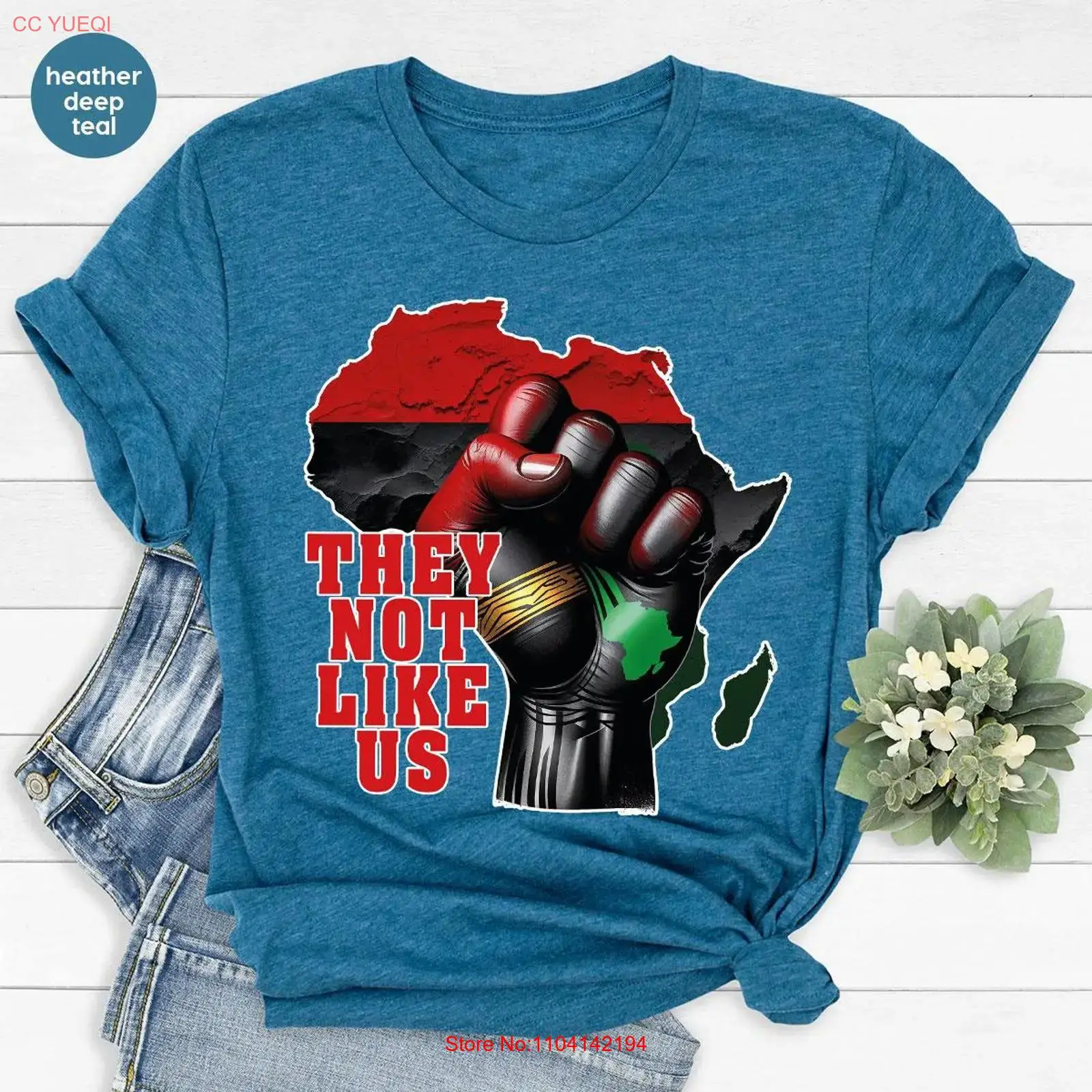 Vintage Fashion History - They Not Like Us T-Shirt, Afroamerikaner,