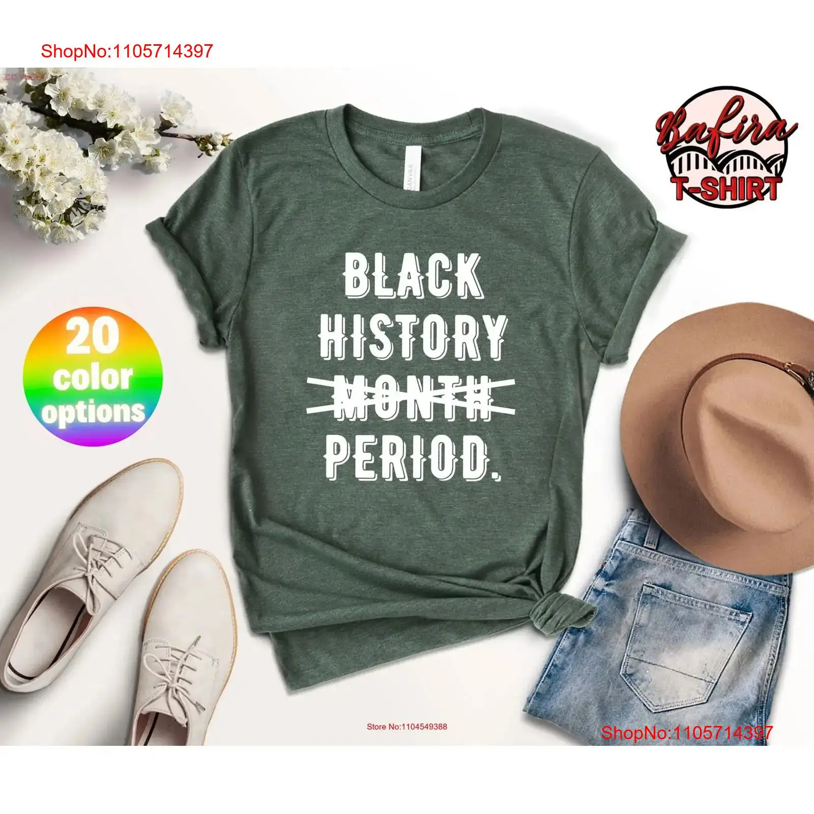 Vintage Fashion History - Black History Month T-Shirt mit der
