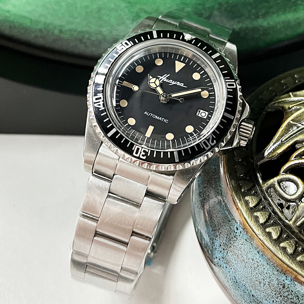 Vintage Fashion Complete - 39mm Vintage Gehäuse Runde Glasuhr NH35