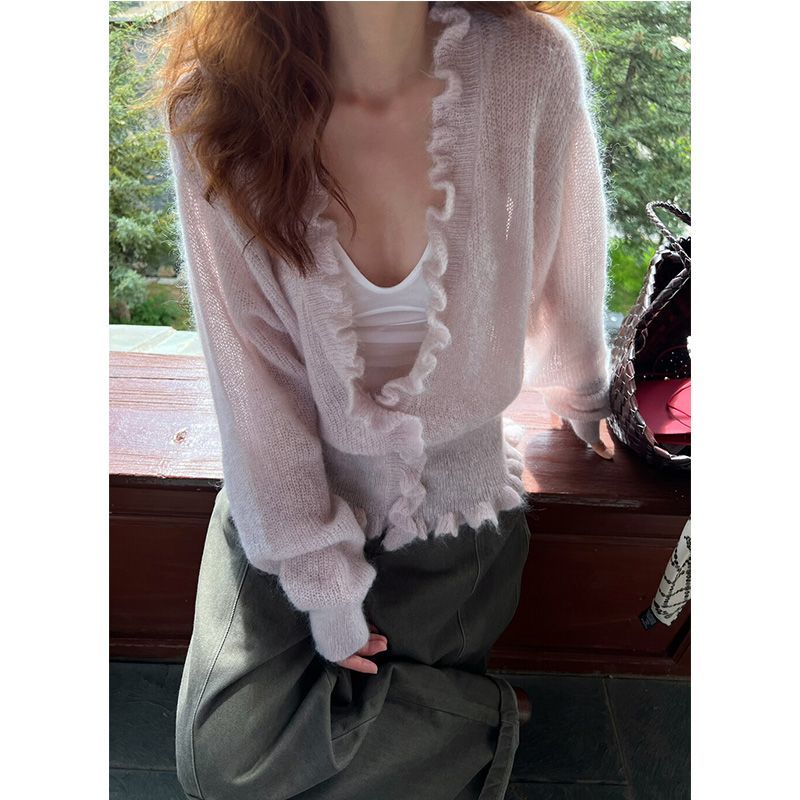 Koreanischen Stil V-ausschnitt – Crop Cardigan Vintage Bewertung und Preis